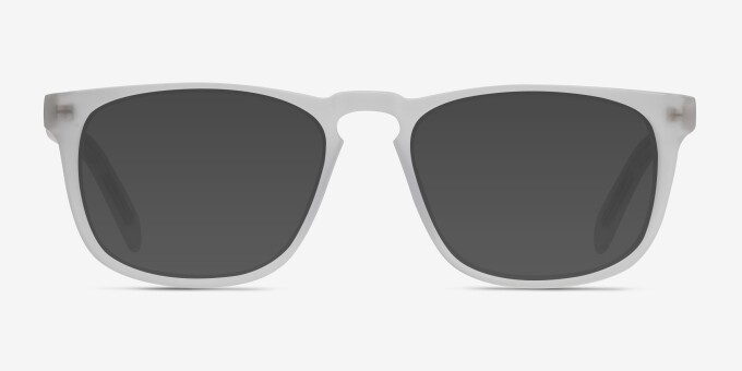 Rhode Island Matte Clear AcetateEyeglass Frames from EyeBuyDirect, with Tinted Lenses