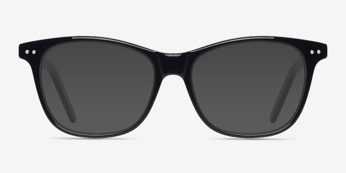 Almost Famous Black AcetateEyeglass Frames from EyeBuyDirect, with Tinted Lenses