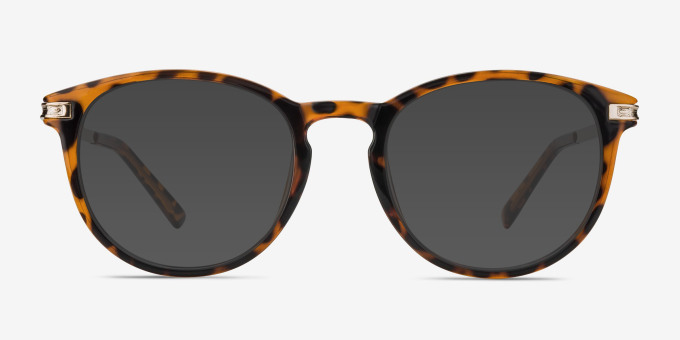 Daphne Brown & Tortoise Plastic, MetalMontures de lunettes de vue d'EyeBuyDirect, Avec des Verres Teintés