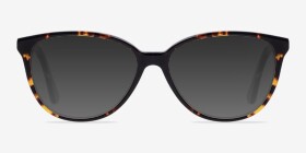Hepburn Écailles Acétate Montures de lunettes de vue d'EyeBuyDirect, with Tinted Lenses