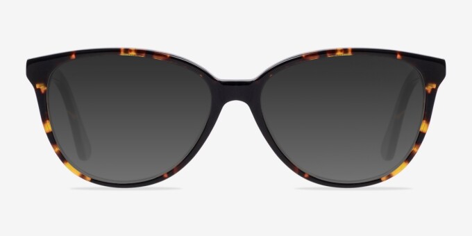 Hepburn Tortoise AcetateEyeglass Frames from EyeBuyDirect, with Tinted Lenses