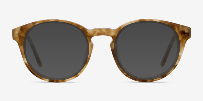 Jade Tortoise AcetateEyeglass Frames from EyeBuyDirect, with Tinted Lenses