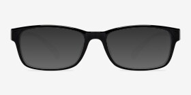 Danny  Black/White  Plastic Eyeglass Frames from EyeBuyDirect, with Tinted Lenses
