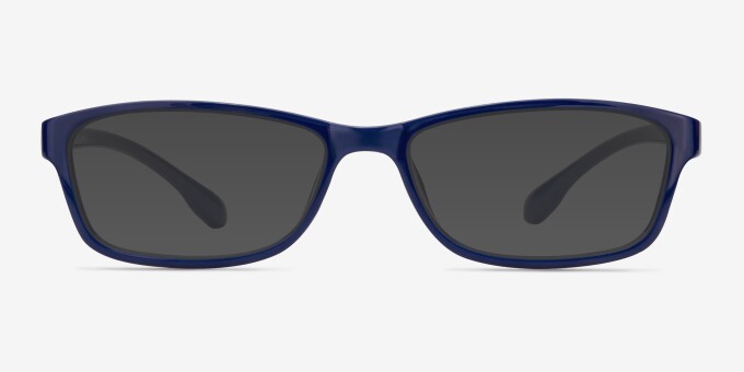 Versus Navy PlasticEyeglass Frames from EyeBuyDirect, with Tinted Lenses