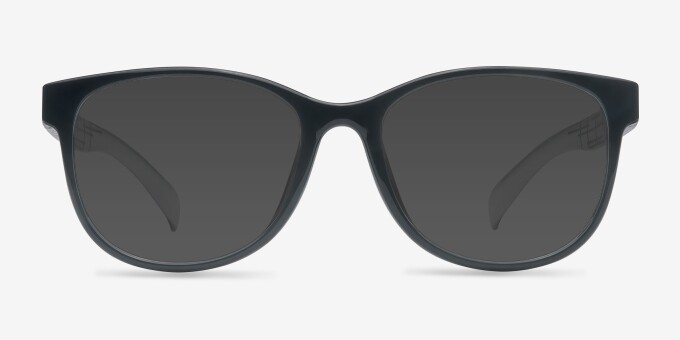 Warren Black PlasticEyeglass Frames from EyeBuyDirect, with Tinted Lenses