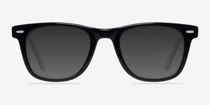 Blizzard Black AcetateEyeglass Frames from EyeBuyDirect, with Tinted Lenses
