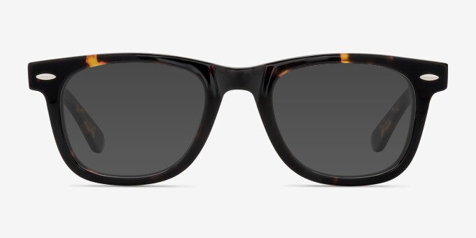 Blizzard Dark Tortoise AcetateEyeglass Frames from EyeBuyDirect, with Tinted Lenses