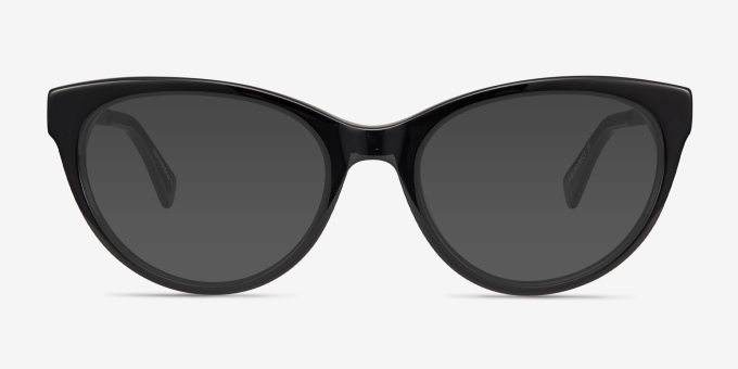 Her Black Acetate, MetalEyeglass Frames from EyeBuyDirect, with Tinted Lenses