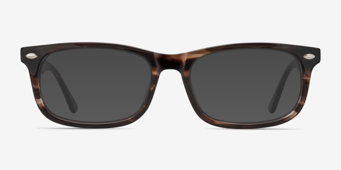 Birmingham Coffee AcetateEyeglass Frames from EyeBuyDirect, with Tinted Lenses