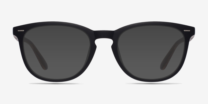 Yolo Black & Brown PlasticEyeglass Frames from EyeBuyDirect, with Tinted Lenses
