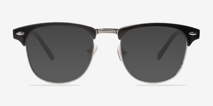 Coexist Black & Silver Plastic, MetalEyeglass Frames from EyeBuyDirect, with Tinted Lenses