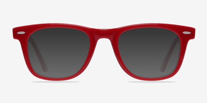 Blizzard Raspberry AcetateEyeglass Frames from EyeBuyDirect, with Tinted Lenses