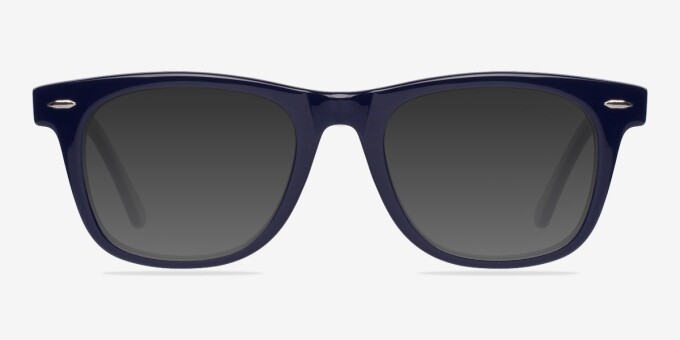 Blizzard Navy AcetateEyeglass Frames from EyeBuyDirect, with Tinted Lenses