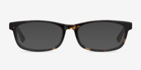 Opal Tortoise Acetate Eyeglass Frames from EyeBuyDirect, with Tinted Lenses