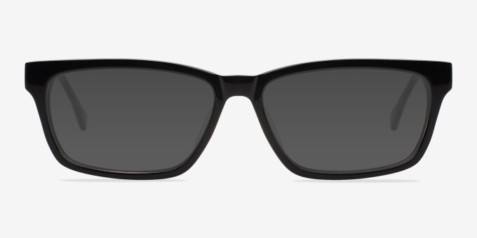 Seattle Black AcetateEyeglass Frames from EyeBuyDirect, with Tinted Lenses
