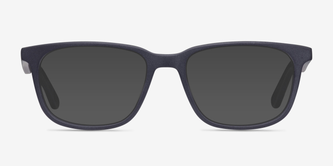 Bristol Matte Navy AcetateEyeglass Frames from EyeBuyDirect, with Tinted Lenses