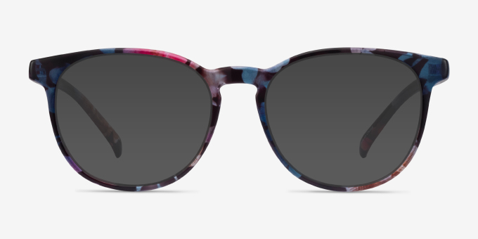 Chilling Pink & Floral PlasticEyeglass Frames from EyeBuyDirect, with Tinted Lenses