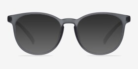 Chilling Matte Gray Plastique Montures de lunettes de vue d'EyeBuyDirect, with Tinted Lenses