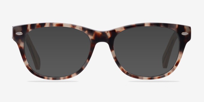 Amber Ivory & Tortoise AcetateEyeglass Frames from EyeBuyDirect, with Tinted Lenses
