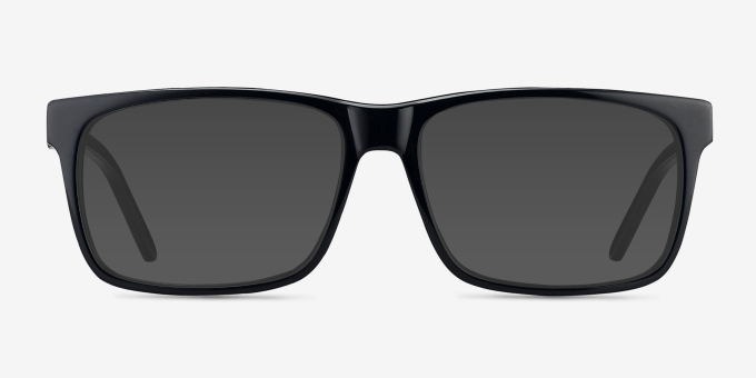 Sydney Black AcetateEyeglass Frames from EyeBuyDirect, with Tinted Lenses