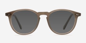 Prism Taupe Acétate Montures de lunettes de vue d'EyeBuyDirect, with Tinted Lenses