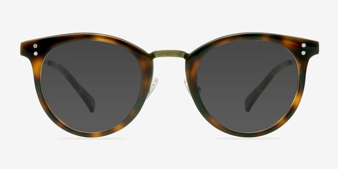 Nostalgia Caramel Acetate, MetalEyeglass Frames from EyeBuyDirect, with Tinted Lenses