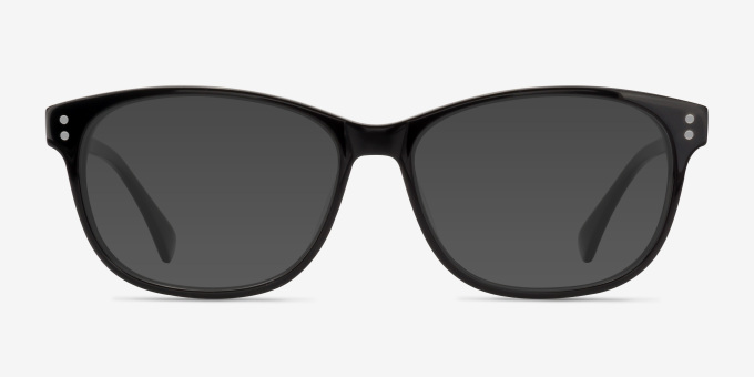 Delight Black AcetateEyeglass Frames from EyeBuyDirect, with Tinted Lenses