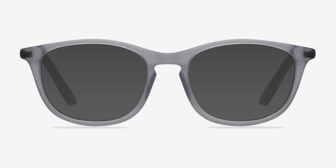 Valentin Clear & Gray AcetateEyeglass Frames from EyeBuyDirect, with Tinted Lenses