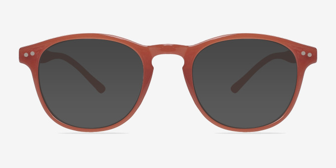Instant Crush Orange PlasticEyeglass Frames from EyeBuyDirect, with Tinted Lenses