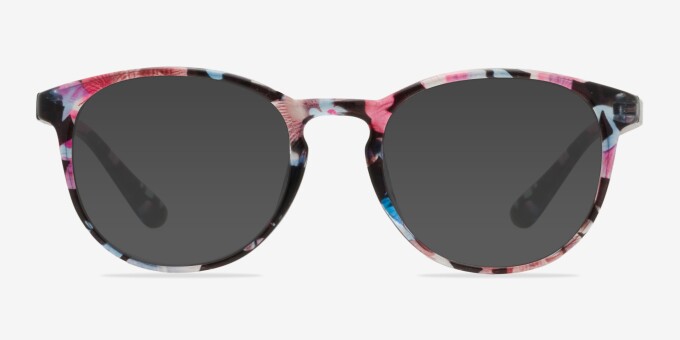 Muse Pink Floral PlasticEyeglass Frames from EyeBuyDirect, with Tinted Lenses