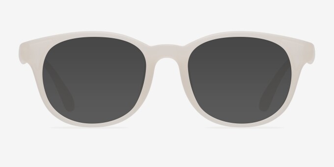 Norah Matte White PlasticEyeglass Frames from EyeBuyDirect, with Tinted Lenses