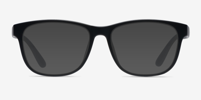 Milo Matte Black PlasticEyeglass Frames from EyeBuyDirect, with Tinted Lenses