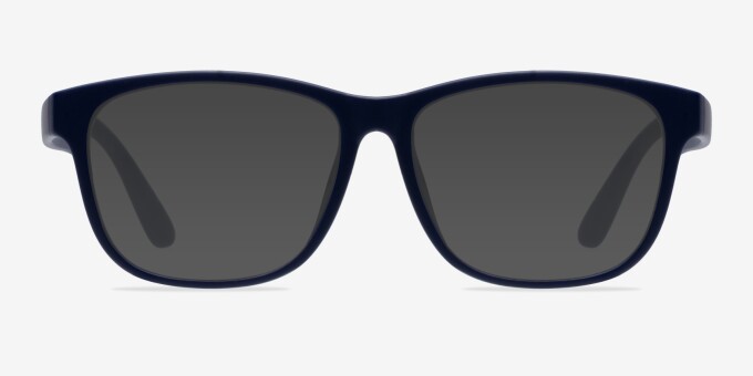 Milo Matte Navy PlasticEyeglass Frames from EyeBuyDirect, with Tinted Lenses