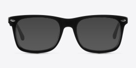 Sam Noir Acétate Montures de lunettes de vue d'EyeBuyDirect, with Tinted Lenses