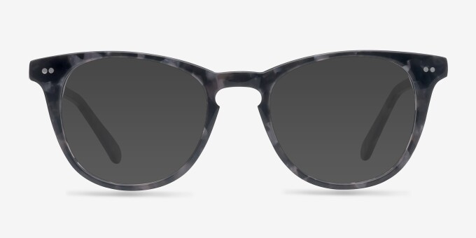 Flume Gray Floral AcetateEyeglass Frames from EyeBuyDirect, with Tinted Lenses