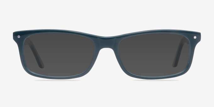 Mandi Teal AcetateEyeglass Frames from EyeBuyDirect, with Tinted Lenses