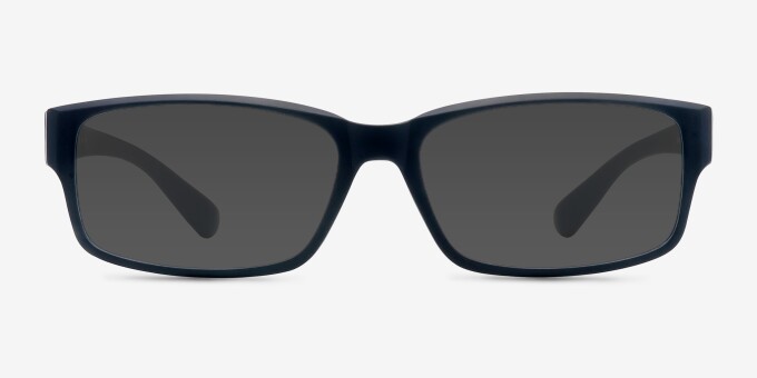Apollo Matte Navy PlastiqueMontures de lunettes de vue d'EyeBuyDirect, Avec des Verres Teintés
