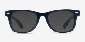 Atlee Matte navy Plastique Montures de lunettes de vue d'EyeBuyDirect, with Tinted Lenses