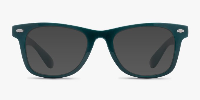 Atlee Green PlasticEyeglass Frames from EyeBuyDirect, with Tinted Lenses