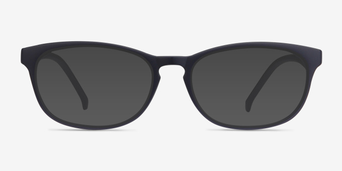 Drums Navy PlasticEyeglass Frames from EyeBuyDirect, with Tinted Lenses