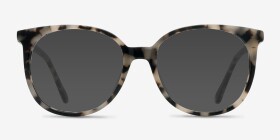 Bardot Écaille ivoire Acétate Montures de lunettes de vue d'EyeBuyDirect, with Tinted Lenses