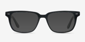 Pacific Noir Acétate Montures de lunettes de vue d'EyeBuyDirect, with Tinted Lenses