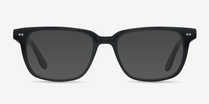 Pacific Black AcetateEyeglass Frames from EyeBuyDirect, with Tinted Lenses