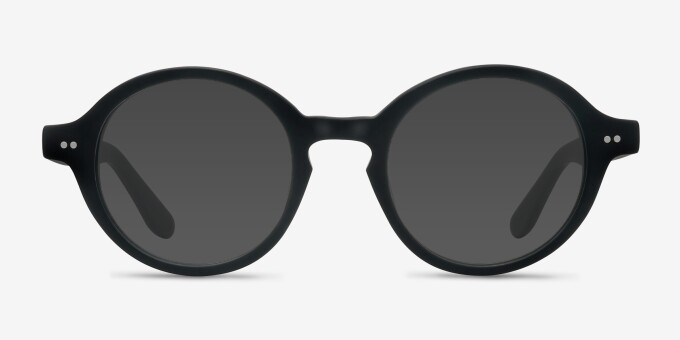 Aprem Matte Black AcetateEyeglass Frames from EyeBuyDirect, with Tinted Lenses