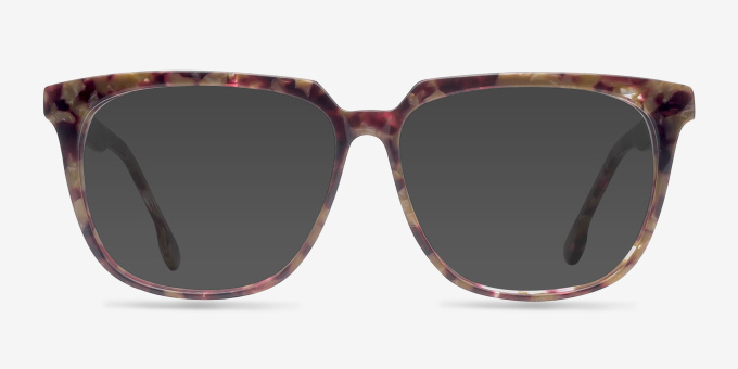 Capucine Red Floral AcetateEyeglass Frames from EyeBuyDirect, with Tinted Lenses
