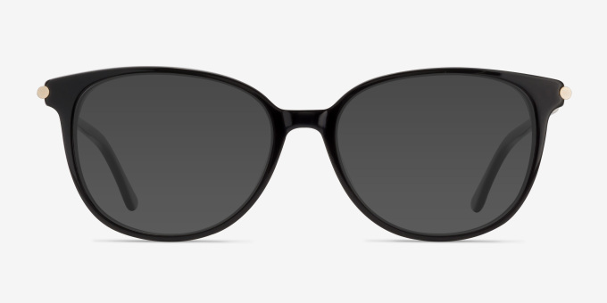Jasmine Black AcetateEyeglass Frames from EyeBuyDirect, with Tinted Lenses