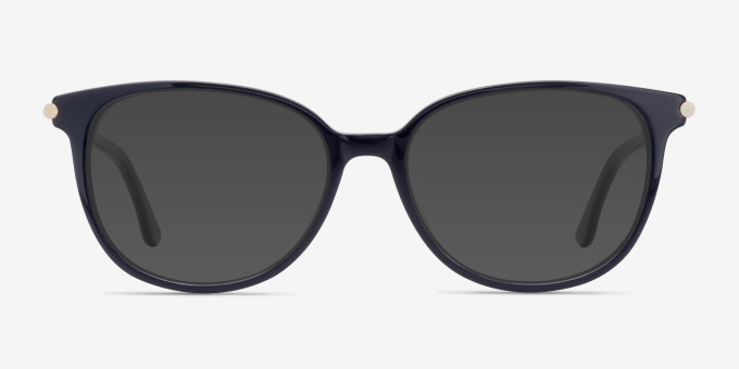 Jasmine Navy AcetateEyeglass Frames from EyeBuyDirect, with Tinted Lenses
