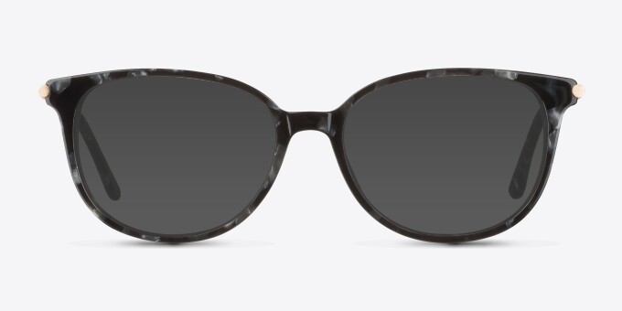 Jasmine Gray Floral AcetateEyeglass Frames from EyeBuyDirect, with Tinted Lenses