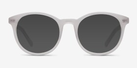 Primrose Blanche Acétate Montures de lunettes de vue d'EyeBuyDirect, with Tinted Lenses