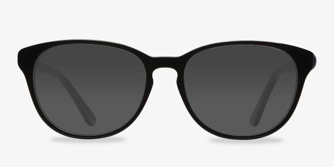 Mars Black AcetateEyeglass Frames from EyeBuyDirect, with Tinted Lenses